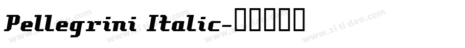 Pellegrini Italic字体转换